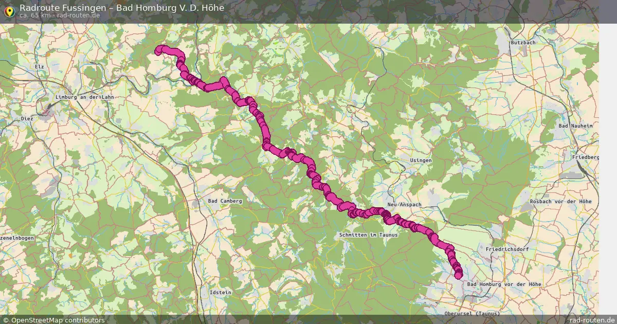 Radtour Fussingen – Bad Homburg V. D. Höhe