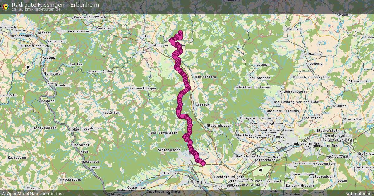 Fahrradroute Hintermeilingen – Erbenheim