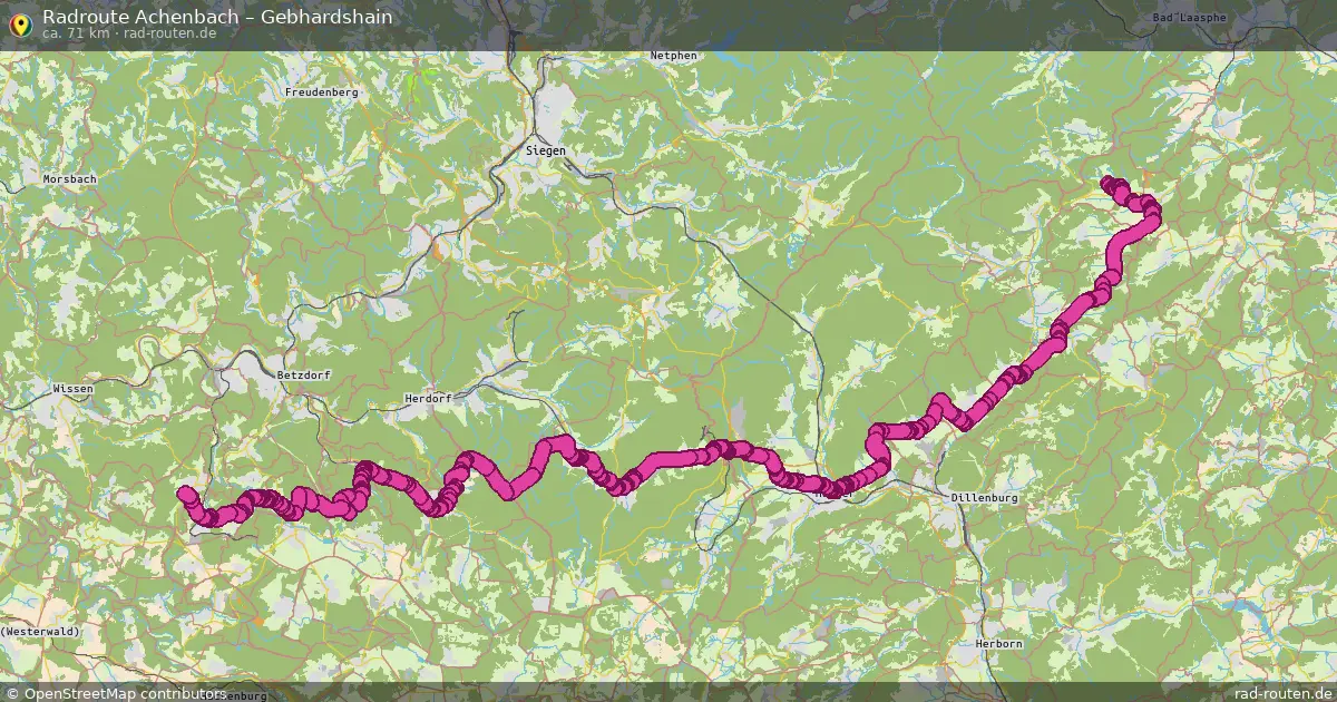 Radtour Achenbach – Gebhardshain