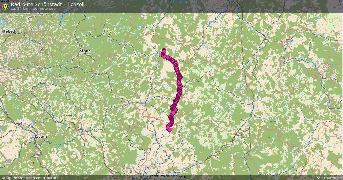 Fahrradroute Schönstadt – Echzell