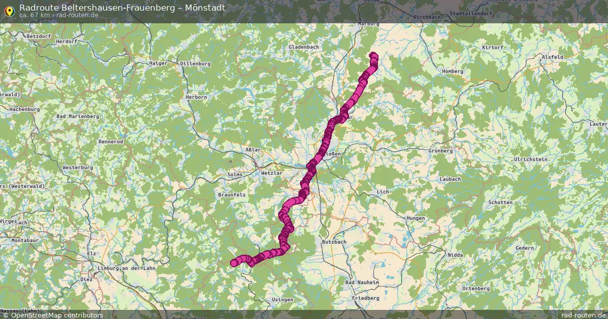 Radtour Beltershausen-Frauenberg – Mönstadt