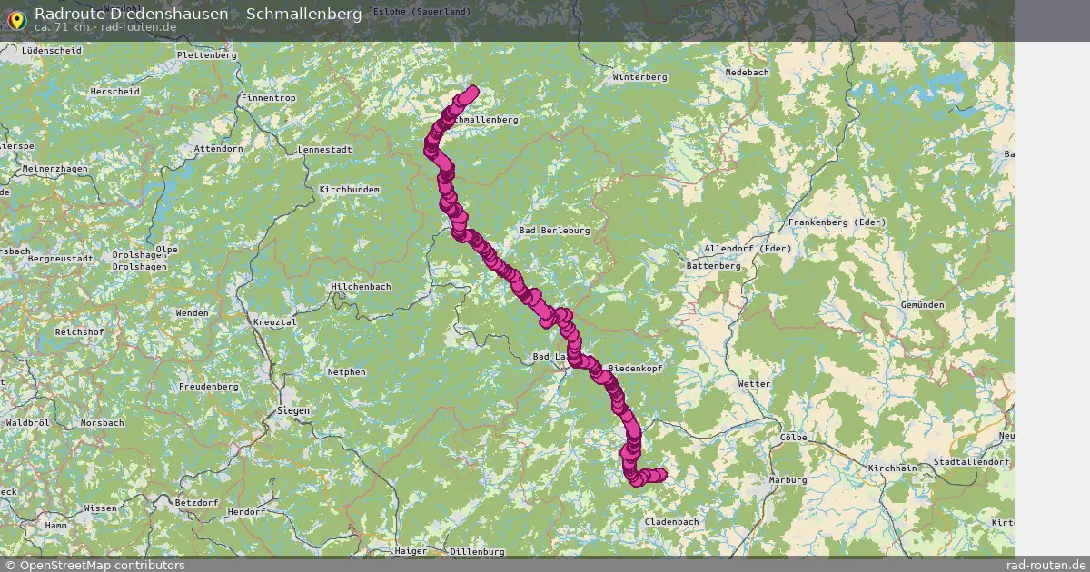 Radtour Diedenshausen – Schmallenberg