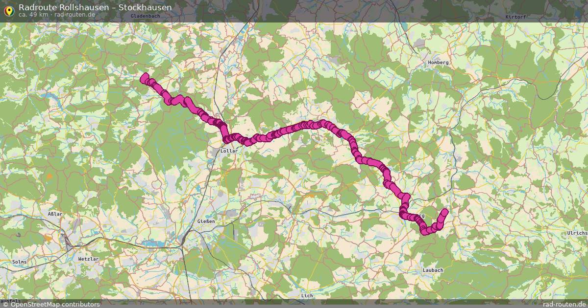 Fahrradroute Rollshausen – Stockhausen
