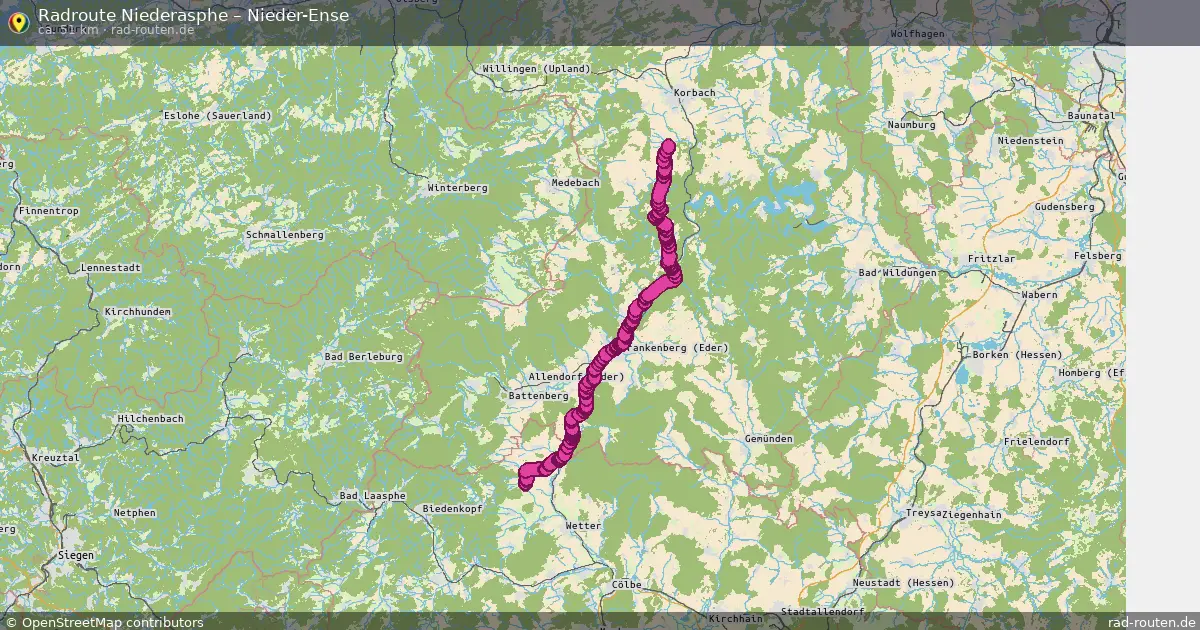Radtour Niederasphe – Nieder-Ense