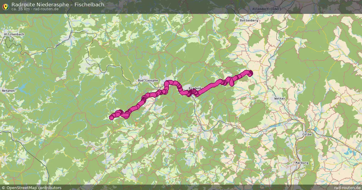 Radtour Niederasphe – Fischelbach