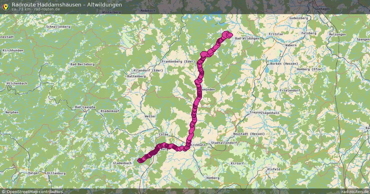 Radtour Haddamshausen – Altwildungen