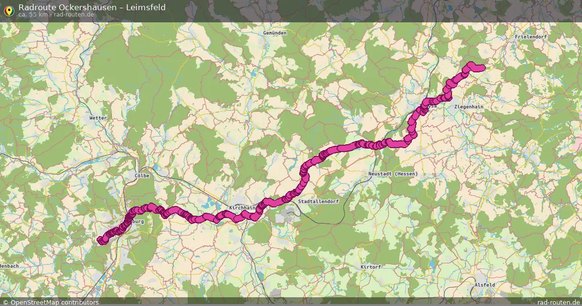 Radtour Ockershausen – Leimsfeld