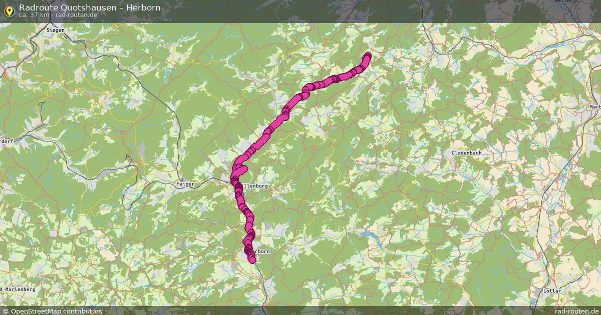Radtour Quotshausen – Herborn