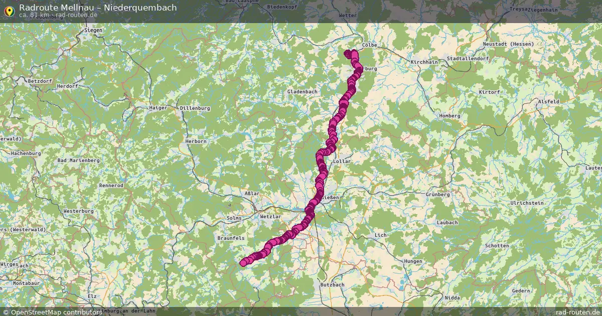 Radtour Mellnau – Niederquembach