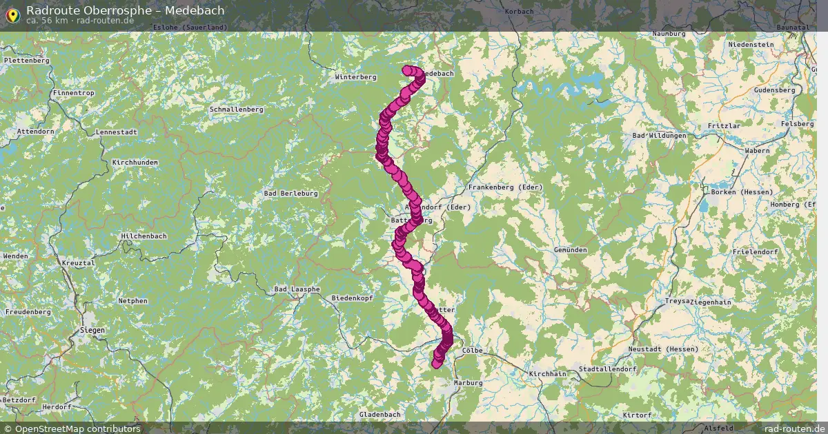 Radtour Oberrosphe – Medebach