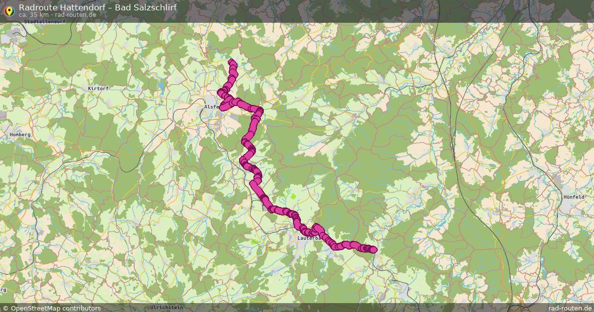 Fahrradroute Hattendorf – Bad Salzschlirf