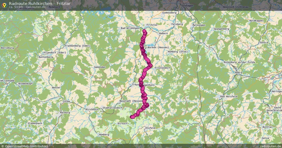 Radtour Ruhlkirchen – Fritzlar