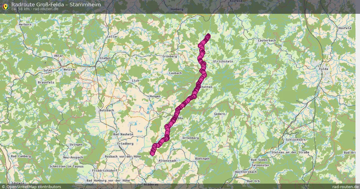 Radtour Groß-Felda – Stammheim