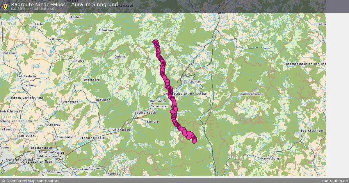 Radtour Nieder-Moos – Aura Im Sinngrund