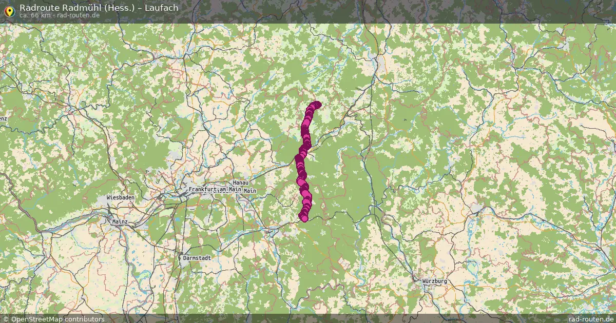 Radtour Radmühl (Hess.) – Laufach