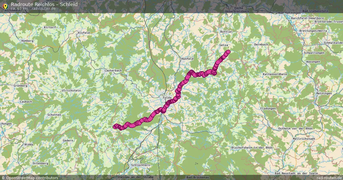 Fahrradroute Reichlos – Schleid
