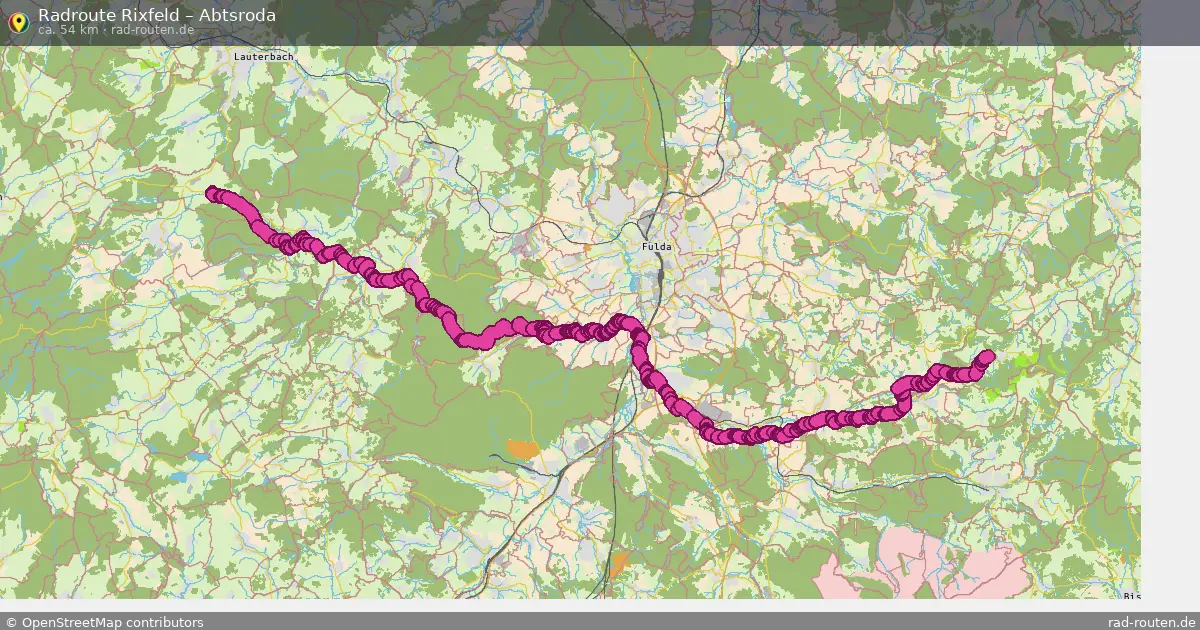 Radtour Rixfeld – Abtsroda