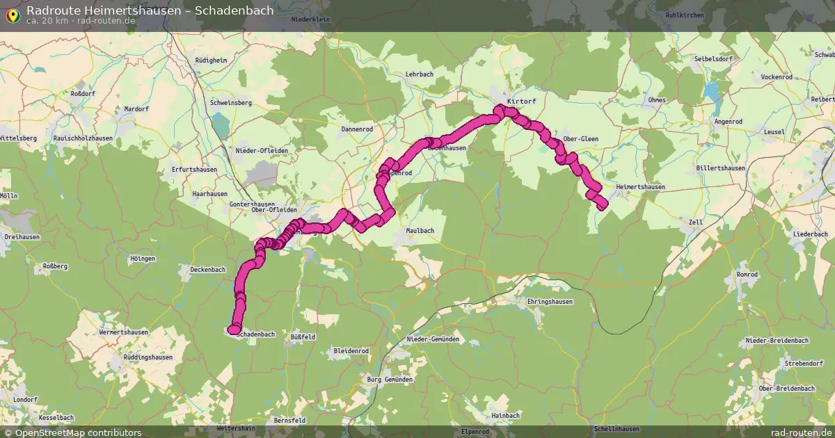 Radtour Heimertshausen – Schadenbach
