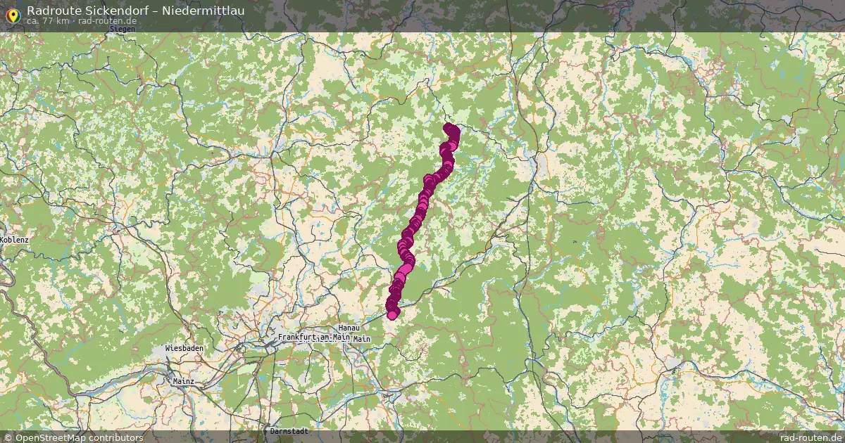 Radtour Sickendorf – Niedermittlau