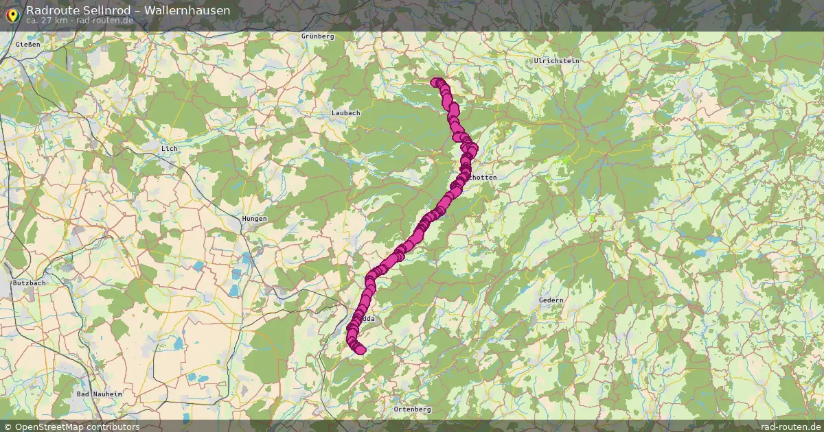 Radtour Sellnrod – Wallernhausen