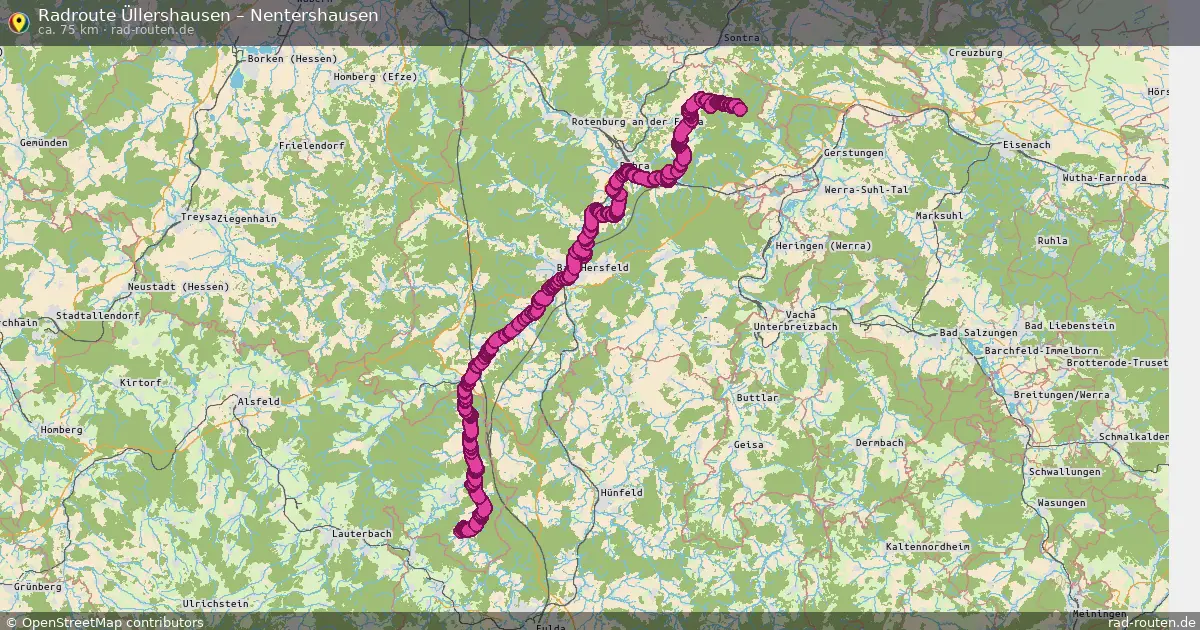Fahrradroute Üllershausen – Nentershausen