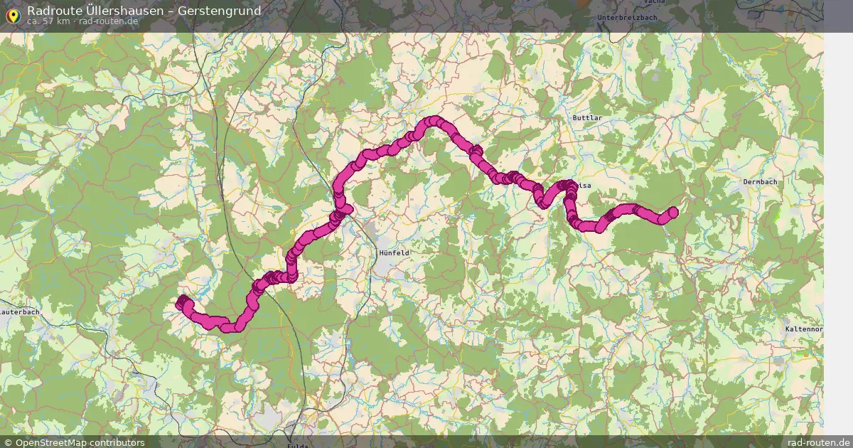Radtour Üllershausen – Gerstengrund