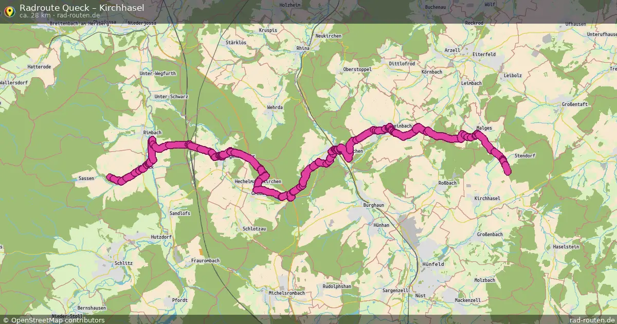Radtour Queck – Kirchhasel