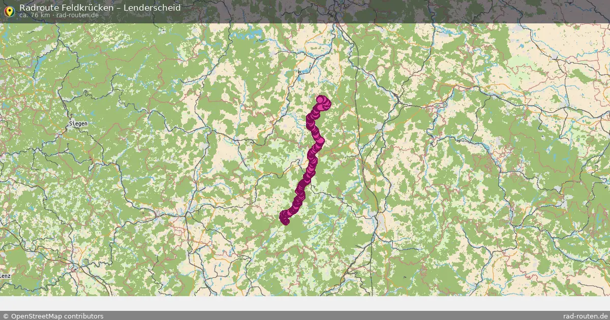 Radtour Feldkrücken – Lenderscheid