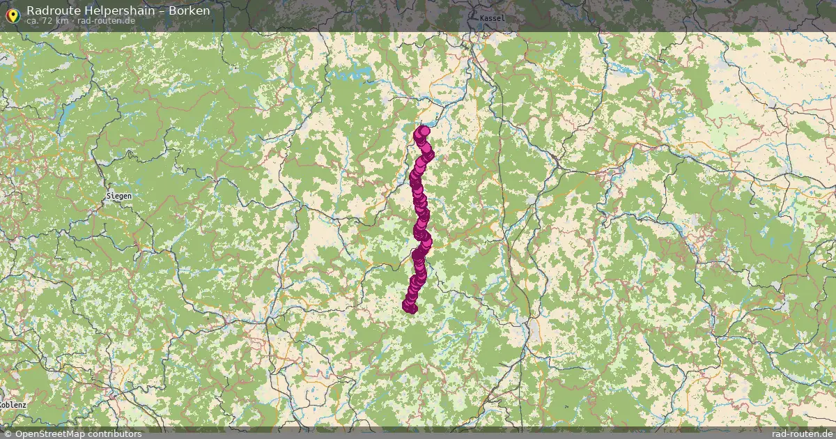 Radtour Helpershain – Borken