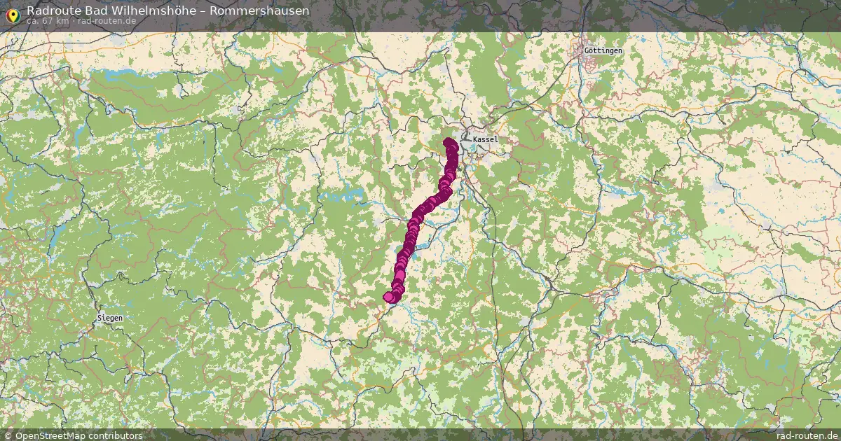 Radtour Bad Wilhelmshöhe – Rommershausen