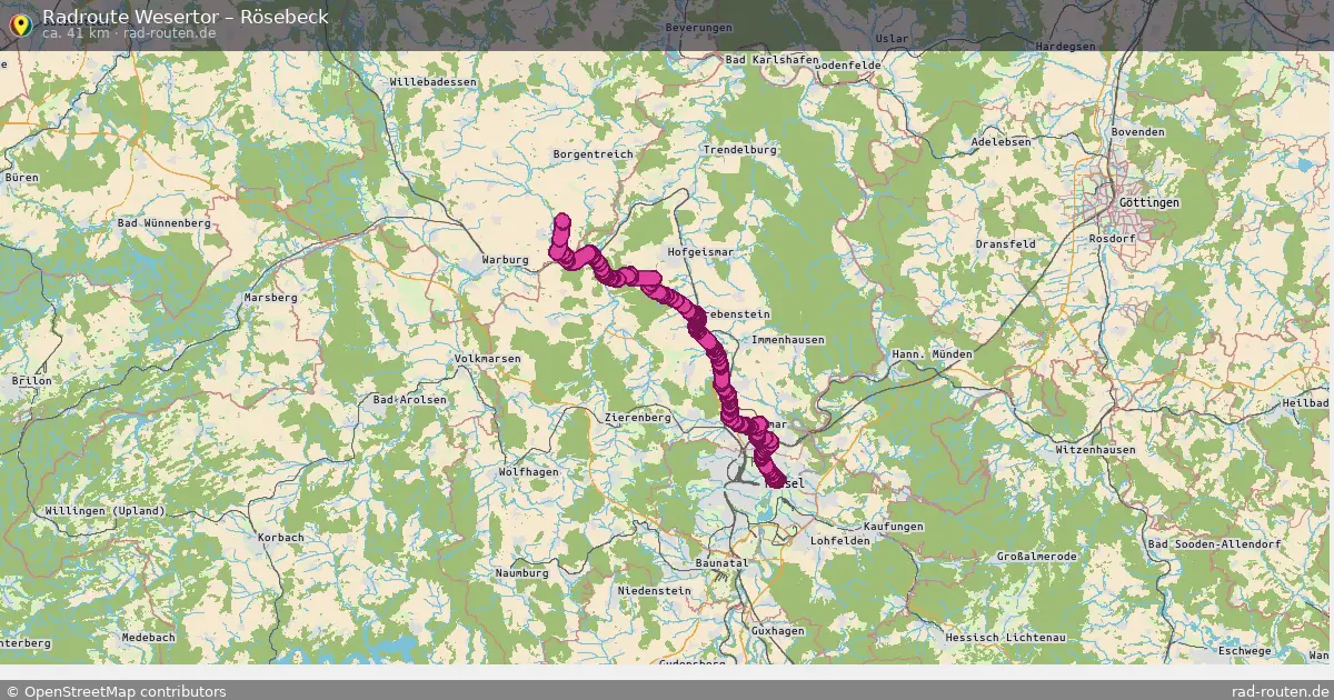 Radtour Wesertor – Rösebeck