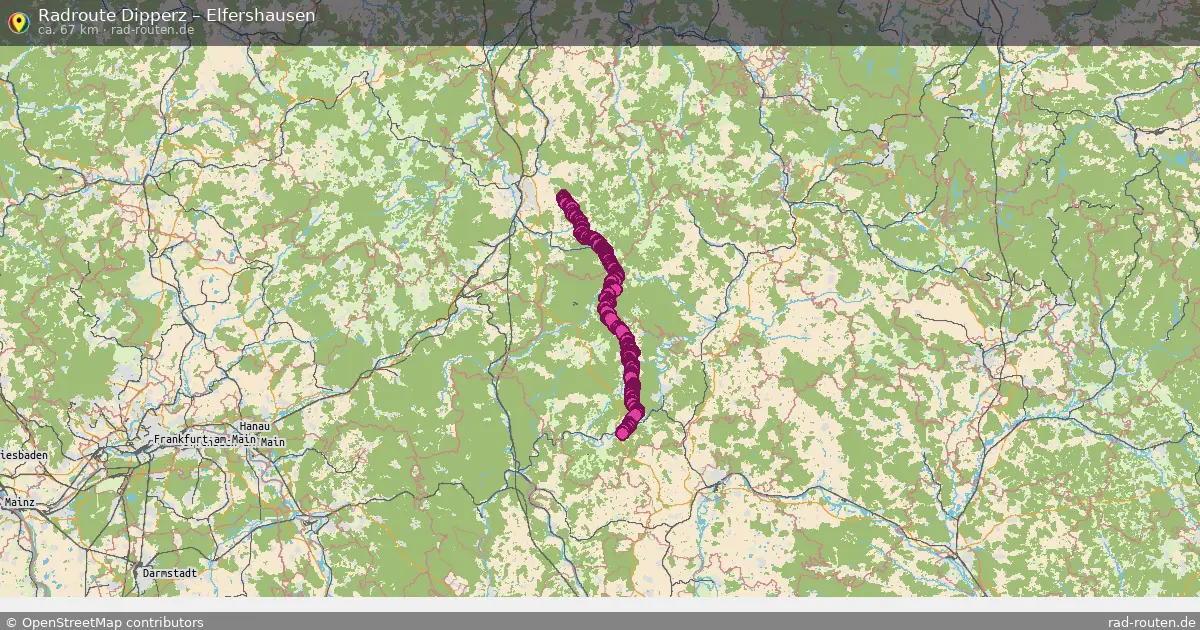 Fahrradroute Dipperz – Elfershausen