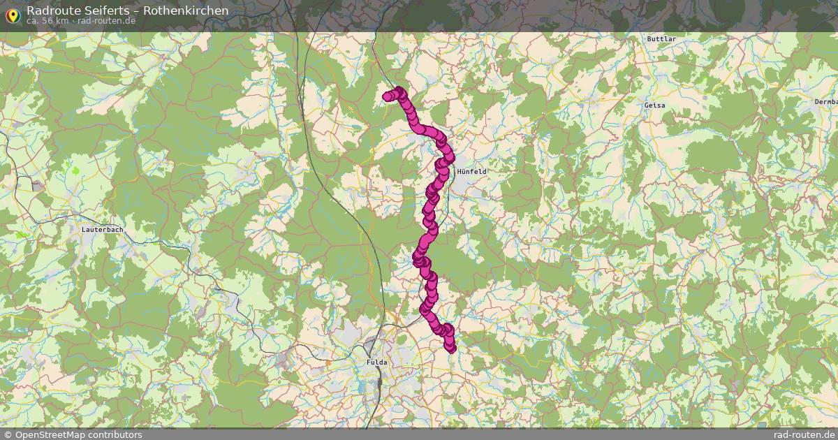 Fahrradroute Seiferts – Rothenkirchen
