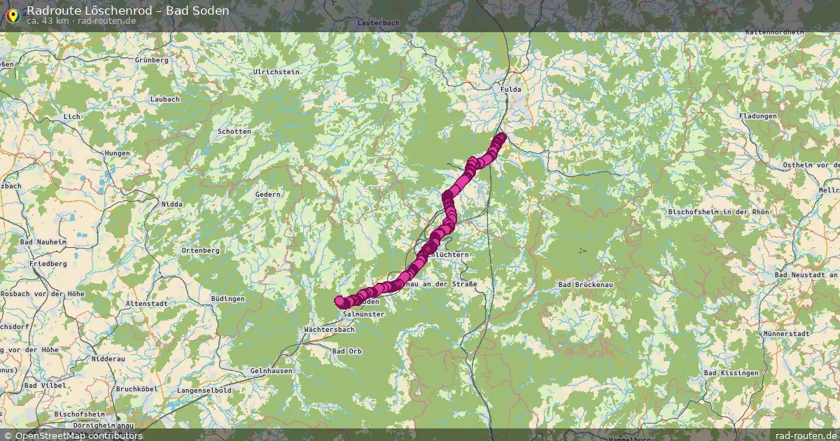 Radtour Löschenrod – Bad Soden