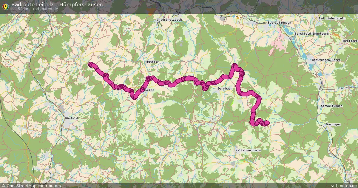 Radtour Leibolz – Hümpfershausen