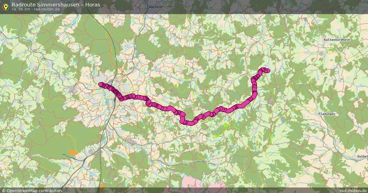 Radtour Simmershausen – Horas