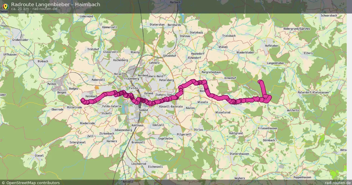 Radtour Langenbieber – Haimbach