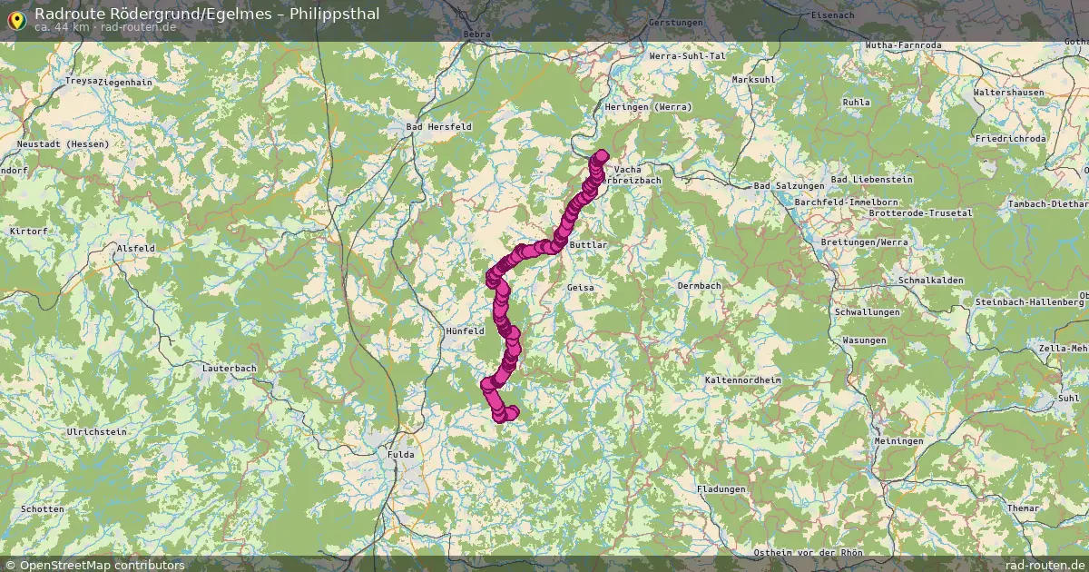 Radtour Rödergrund Egelmes – Philippsthal
