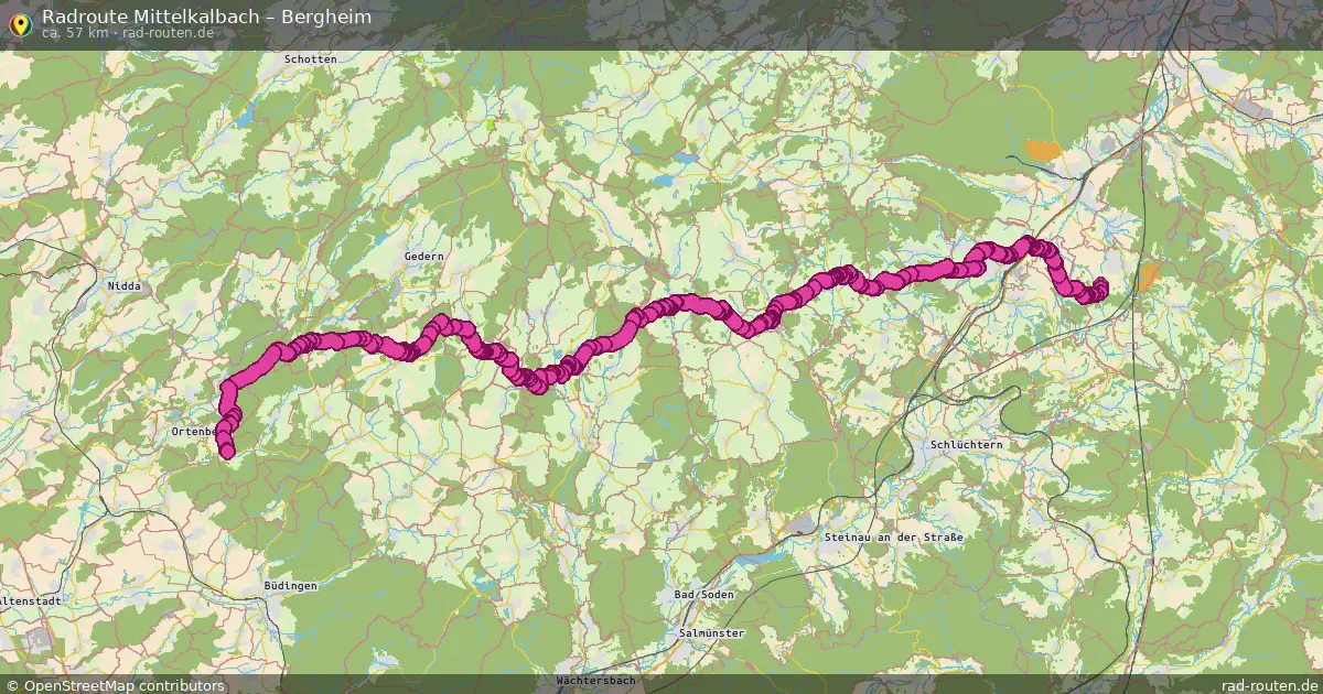 Radtour Mittelkalbach – Bergheim