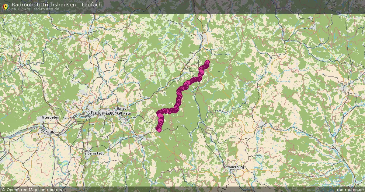 Radtour Uttrichshausen – Laufach