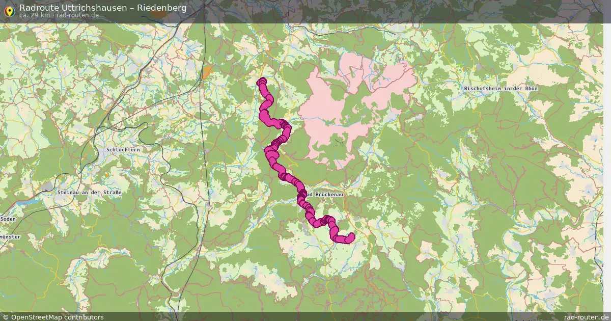 Radtour Uttrichshausen – Riedenberg