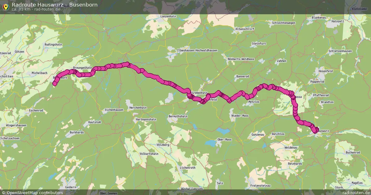 Radtour Hauswurz – Busenborn
