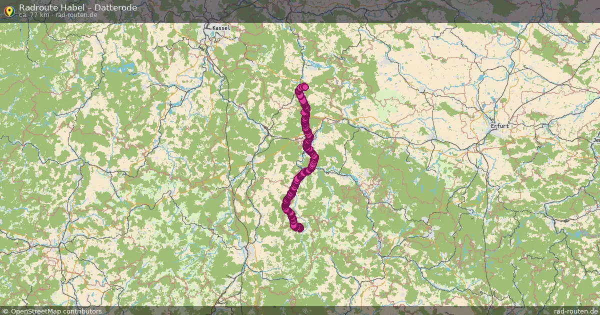 Fahrradroute Habel – Datterode