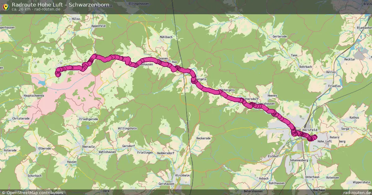 Radtour Hohe Luft – Schwarzenborn