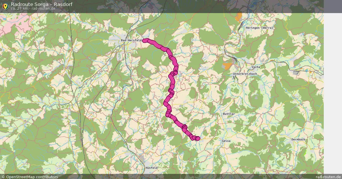 Radtour Sorga – Rasdorf