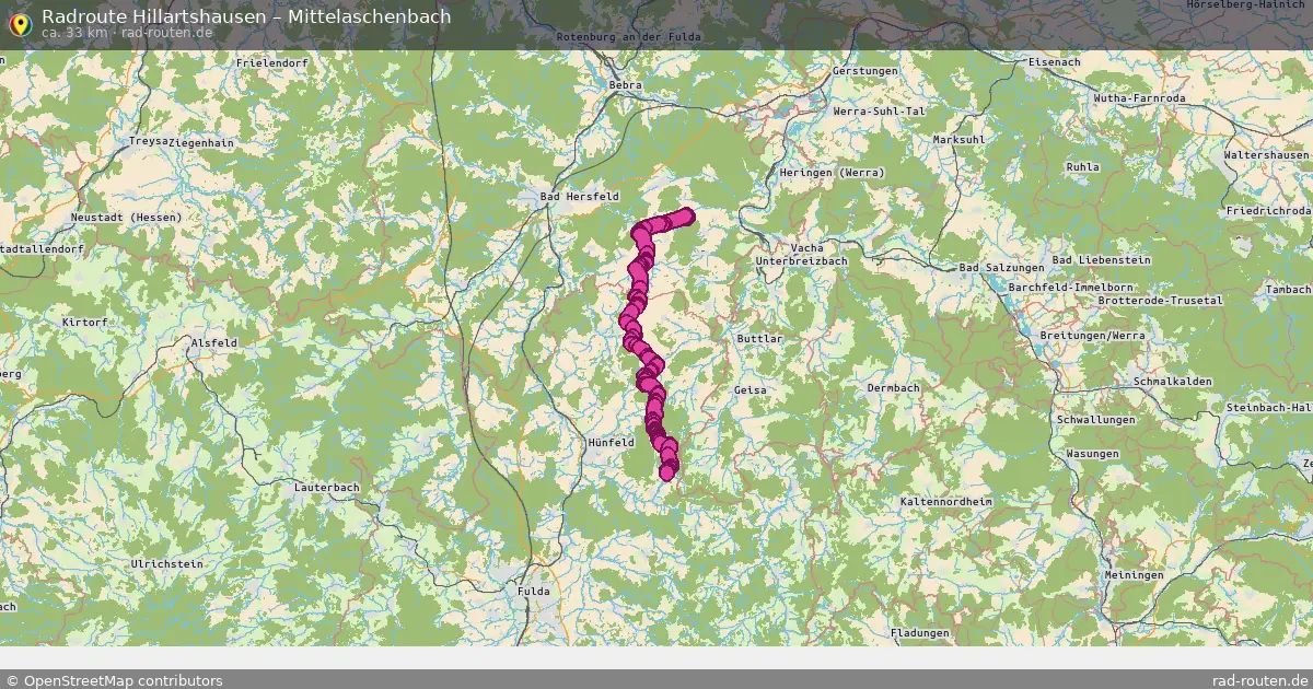 Radtour Hillartshausen – Mittelaschenbach