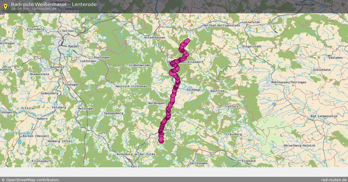 Radtour Weißenhasel – Lenterode