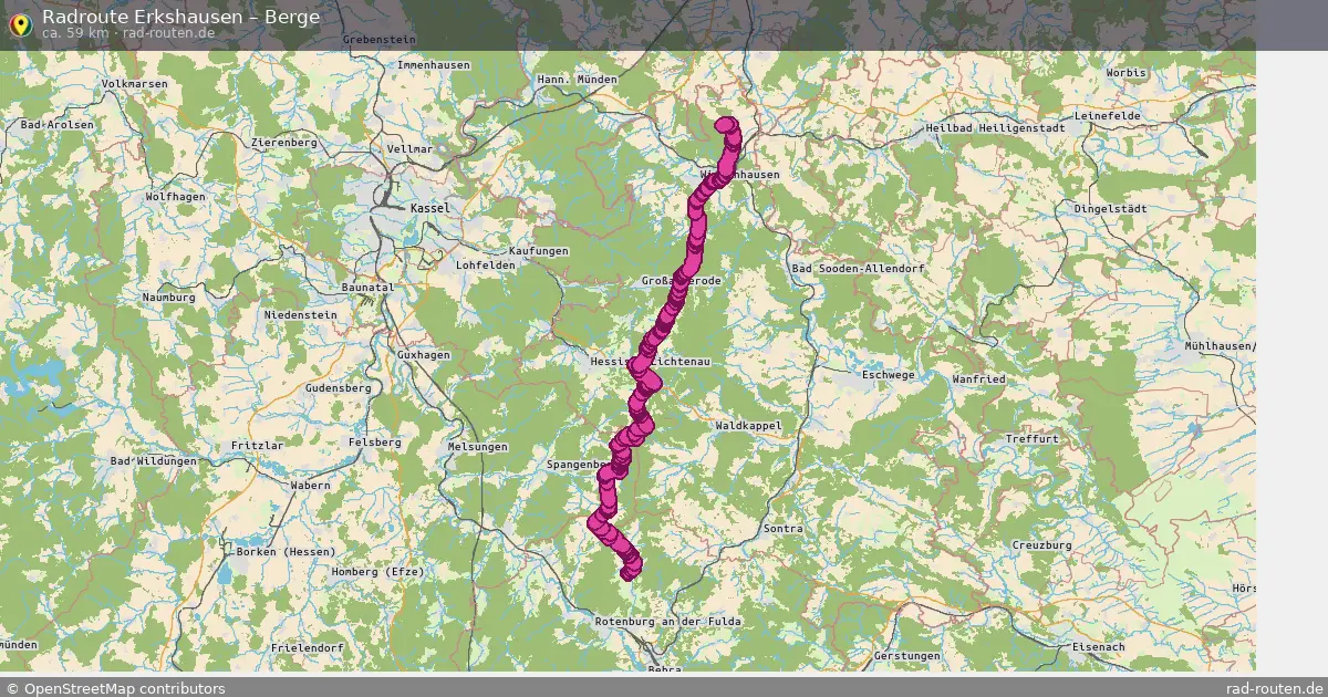 Radtour Erkshausen – Berge