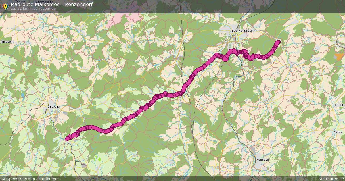 Fahrradroute Malkomes – Renzendorf (52 km) – Rad-Routen.de
