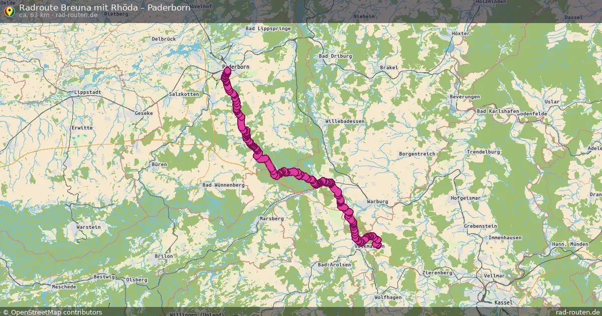 Radtour Breuna Mit Rhöda – Paderborn